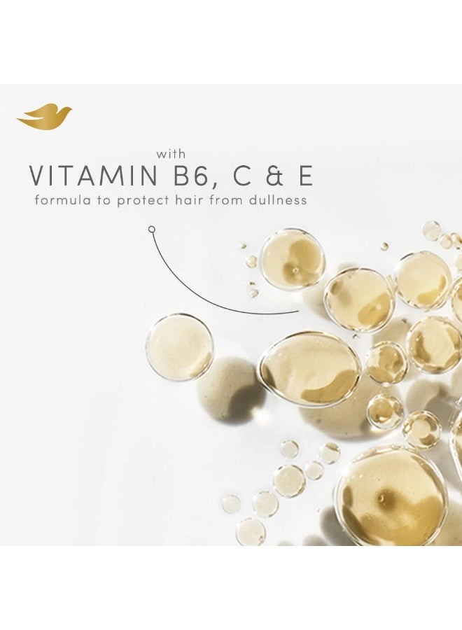 Dove Daily Shine Shampoo 340 ml|| For Dry and Damaged|| Strengthening Shampoo Gives Smooth and Strong Hair - Mild for Men & Women - Image 4